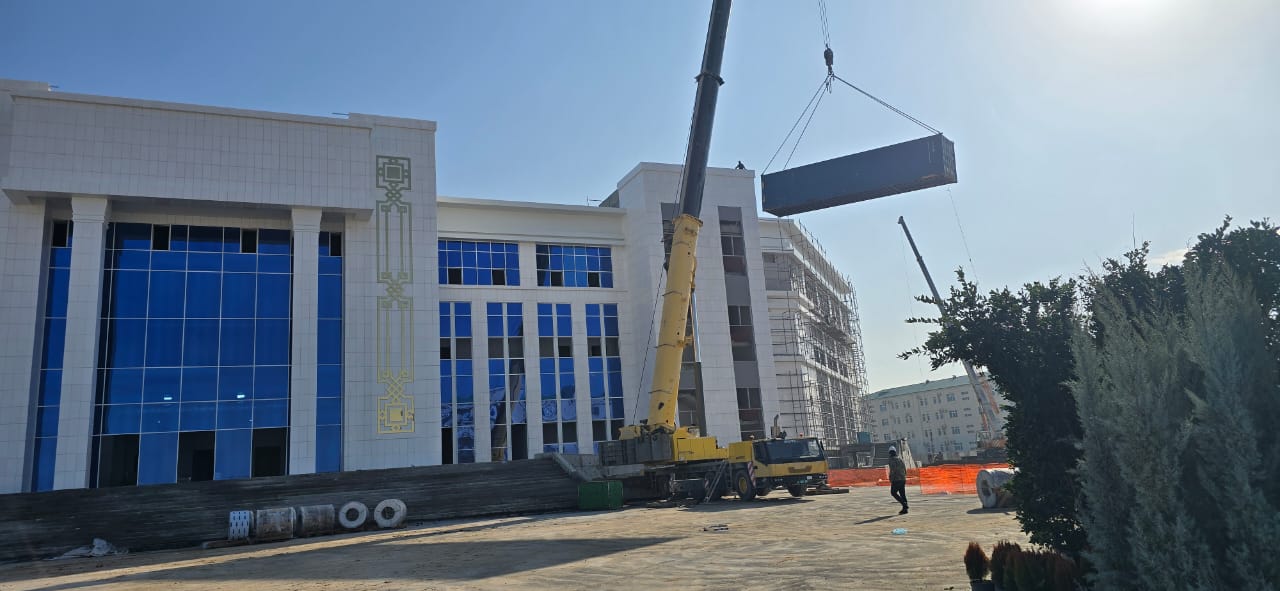 Medeniýet merkezi — gurluşyk we üçek işleri